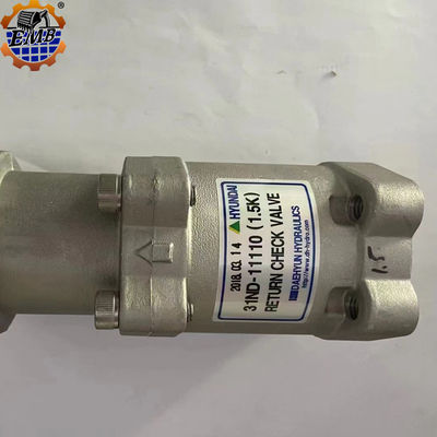 ตัวจริง 31ND-11110 Hyundai Check Valve Assy สําหรับเครื่องขุด R500/520