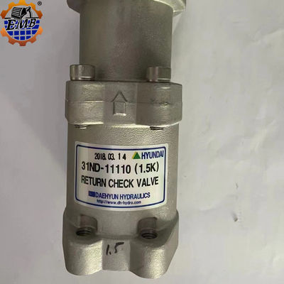 ตัวจริง 31ND-11110 Hyundai Check Valve Assy สําหรับเครื่องขุด R500/520